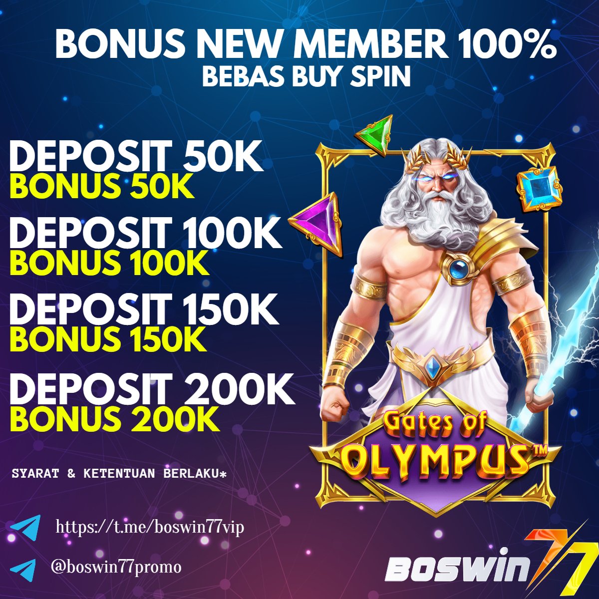 boswin77maxwin's tweet photo. cuma di Boswin77 yang berani ngasih bonus new member 100% bebas buy spin lagi!!!!😀😀
gas daftar pake link VIP, biar proses apapun super cepet!!

Link : https://t.co/9lNrzHrhpU

#boswin77 #boswin #bosswin #mainslot https://t.co/Rp8YfycFri