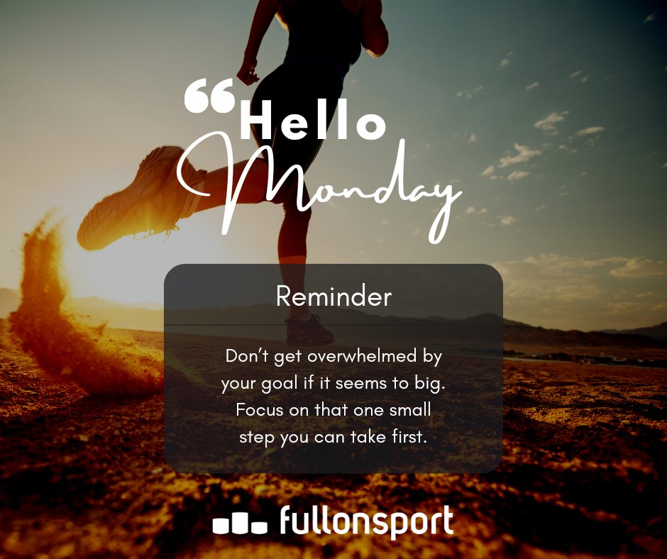Your Monday Morning reminder has arrived 😃
buff.ly/3usQWJH

#MondayMotivaton #MondayMorning #Mondayvibes #onlineentry #raceorganisers #fullonsports #WALES #ENGLAND #Scotland #Ireland