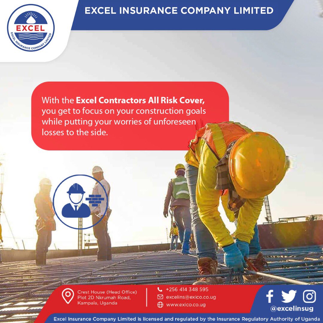 excelinsug_'s tweet photo. Did you know❓
With the Excel Contractors All Risk Cover, you get to focus on your construction goals while putting your worries of unforeseen losses on the side!
To get yours, call us on 0414 348 595 today.
#EXICO #ContractorsAllRiskCover #Engineer #WorkMan #WorkWoman https://t.co/u1Oxvesqps