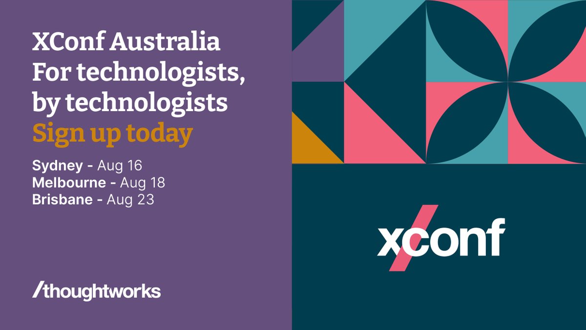 At this year's #XConf Australia, we'll explore tech leadership, digital #accessibility, the art of #SoftwareDesign and lots more. Check out the full agenda of talks: thght.works/3uGv792