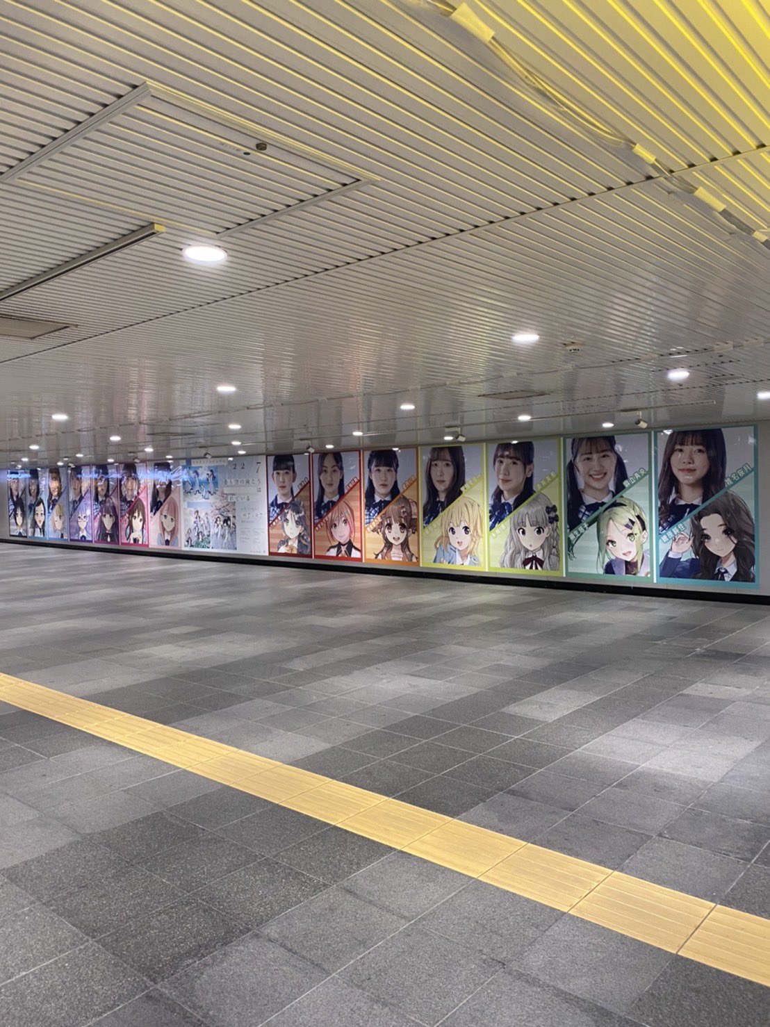 【未開封品、サイン有】22/7 ナナニジ 四条月 ポスター 渋谷 22/7 ナナブンノニジュウニ ナナニジ タワレコ渋谷ポスター 西條