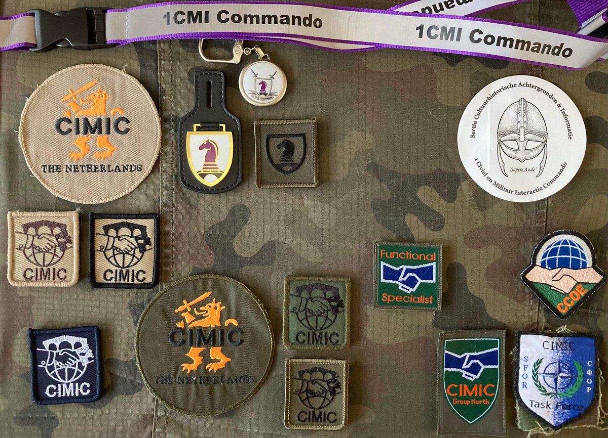 Some more amazing items received this weekend. This time historical items of value from @1CMICommando @1CMICommand , the NATO CIMIC COE and 🇳🇱Korps Communicatie & Engagement