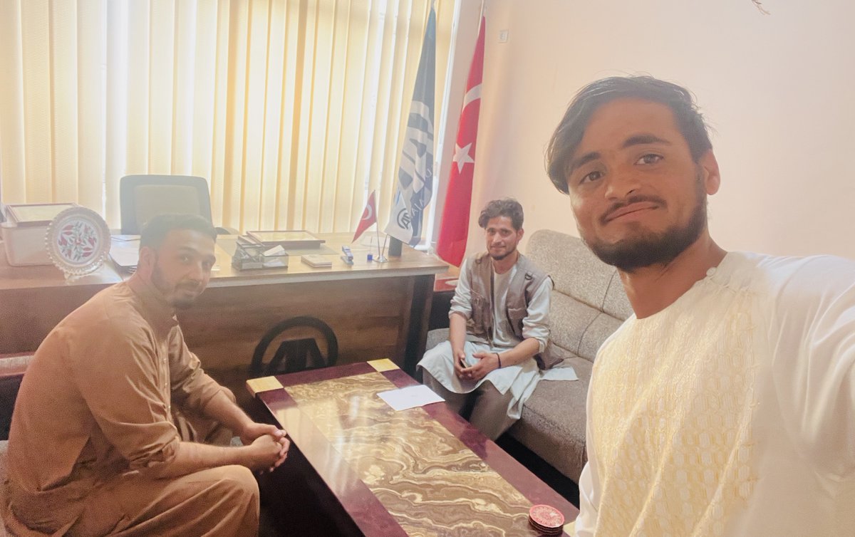 With Afghan-Turkish Media colleague at AA office in Kabul.

Feel free to contact me for multimedia productions in Afghanistan. 

Contacts:
Email: sabawoon1996@gmail.com
WhatsApp: 0093 781409240
URL: www.google/parwizsabawoon 
YouTube: YouTube.com/MultimediaProd…