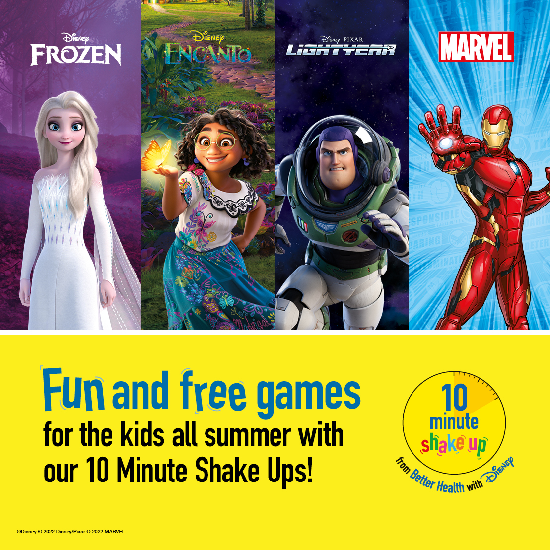 The @Change4LifeST #10minshakeup is back for the Summer! 

Shake Up your summer! Have fun with new 10 Minute Shake Up games!

Follow the link below for lots of free activities - nhs.uk/healthier-fami…