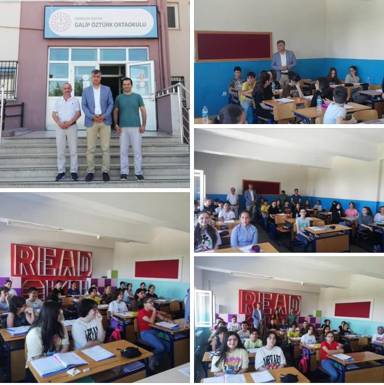 İlçe Milli Eğitim Müdürümüz <a href="/mehmetalikatip1/">Mehmet Ali KATİPOĞLU 🇹🇷</a> <a href="/BafraGalip/">BAFRA GALİP ÖZTÜRK ORTAOKULU</a>  devam eden Yaz Dönemi Destekleme ve Yetiştirme Kursunu ziyaret ederek öğrenciler ve öğretmenlerle değerlendirmelerde bulundu. Çalışmalarında kolaylıklar ve başarılar dileriz. 
<a href="/samsunmem/">Samsun İl Milli Eğitim Müdürlüğü</a> <a href="/muratagar60/">Murat AĞAR</a> 
<a href="/CevdetErturkmen/">Cevdet Ertürkmen</a>