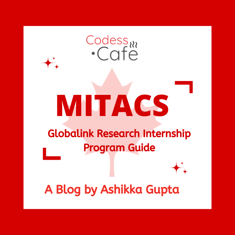 With the MITACS 🍁 applications opening anytime soon, let's dive in and know everything one needs to know regarding the program through this week's blog by <a href="/AshikkaG/">Ashikka</a>.

Blog Link: medium.com/codess-cafe/ho…

Editor-in-chief: <a href="/vidhiutters/">VIDHI BHATT</a>