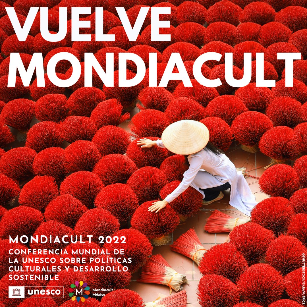 UNESCO_es's tweet photo. 🚨 40 años después, ¡vuelve MONDIACULT!

Nuestro objetivo: hacer de la cultura el centro del diálogo político mundial.

Del 28 al 30 de septiembre, más de cien ministros de cultura se reunirán en #México en #MONDIACULT2022.

ℹ️ https://t.co/1a1C3nkUe5 https://t.co/4hBLdNxzti