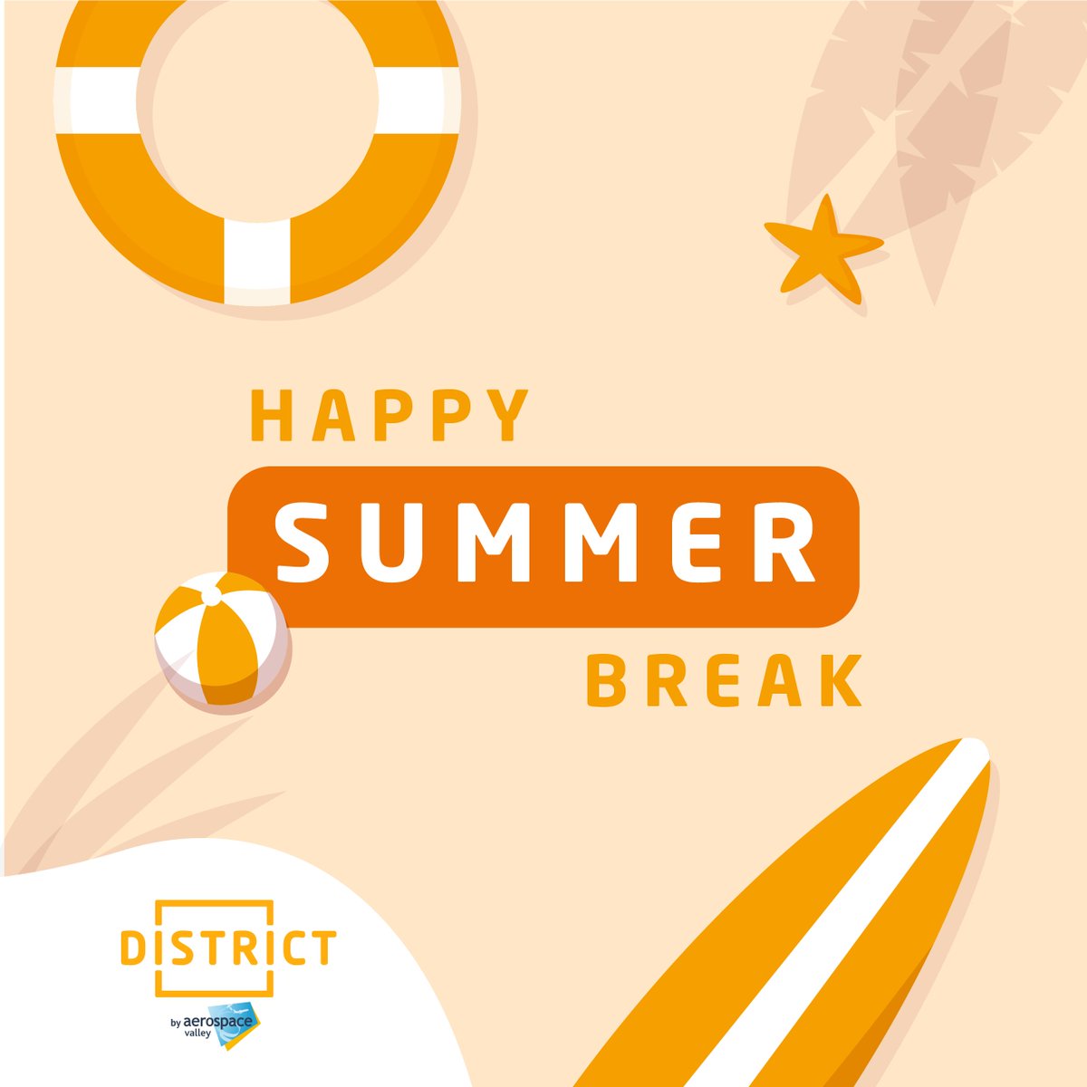 [ #SUMMERBREAK ]☀ The <a href="/DistrictTlse/">District-Tlse</a> team wishes you a great summer vacation!

We'll be back in September, even more motivated to help you in the #development of your #startup.🚀

Spoiler Alter: A new #team member is coming in September, we can't wait to introduce him/her to you!
