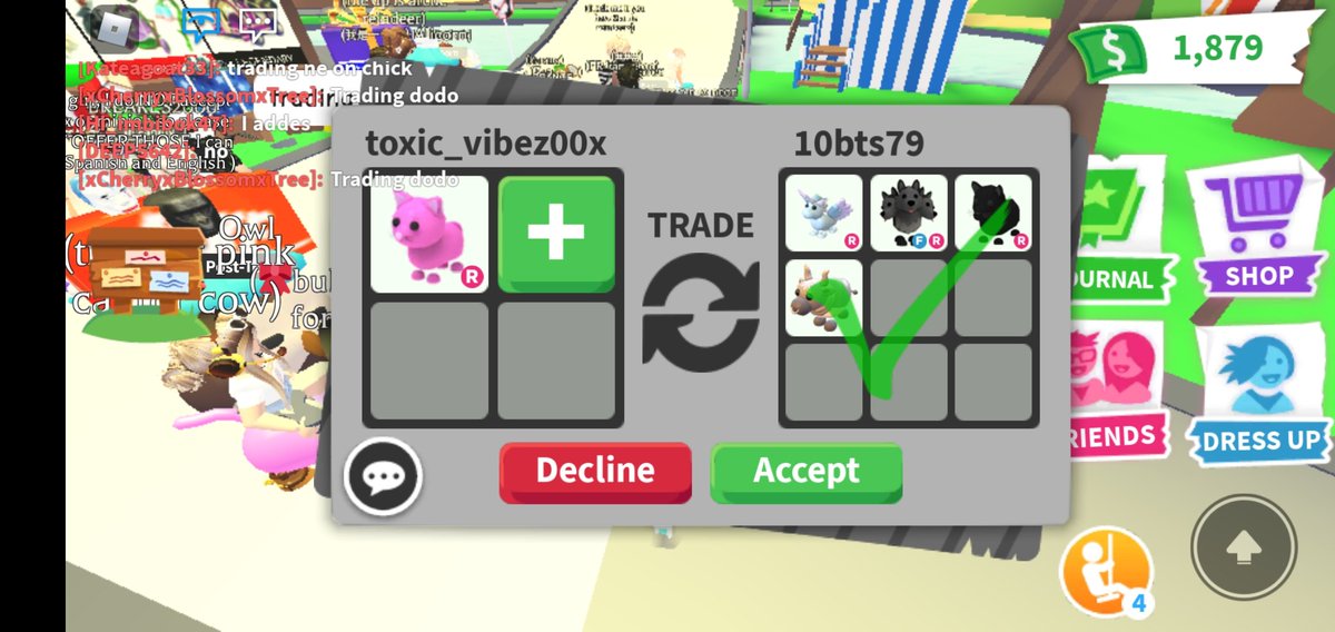 Toriplaysss's tweet photo. @PlayAdoptMe Any offers for pink cat https://t.co/rg5VRCnczT