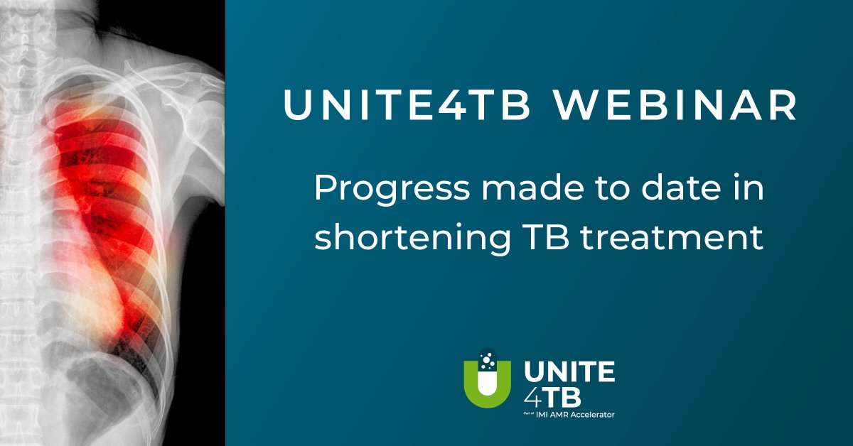 UNITE4TB's tweet photo. A recap of our July #webinar with a presentation by @PPJPhillips of @UCSF_CTB on the progress made to date in shortening TB treatment is now available on our website 👉 https://t.co/YyC39UByMO 

#EndTB #publicprivatepartnership funded by IMI (@IHIEurope) https://t.co/StFaVuj2JK