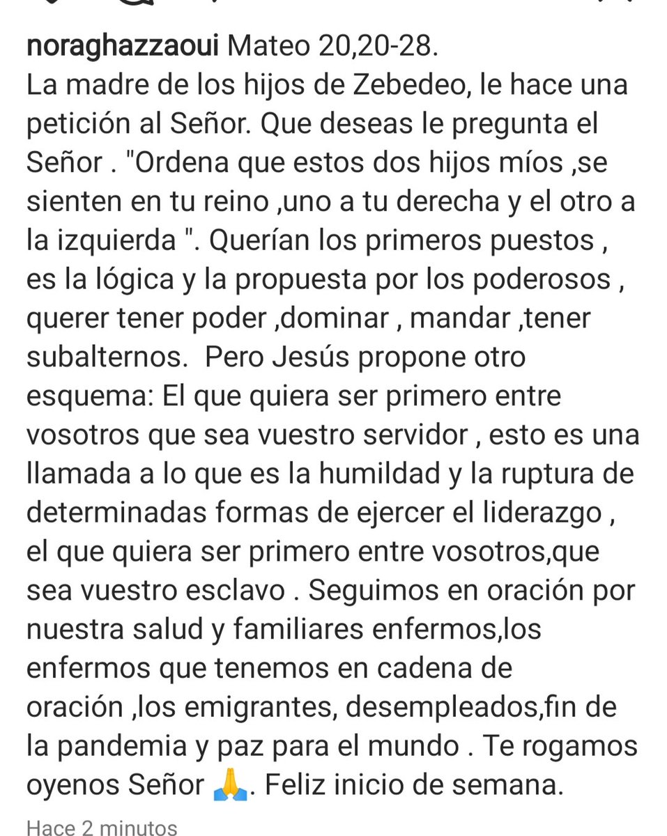 Feliz inicio de semana mis #hermanos en Cristo Redentor Hoy celebramos a Santiago el mayor ,Apóstol patrón de España. Los países de toda América también lo veneramos como maestro de nuestra fe. Seguimos orando por nuestras intenciones de salud paz prosperidad.
Dios les bendiga .