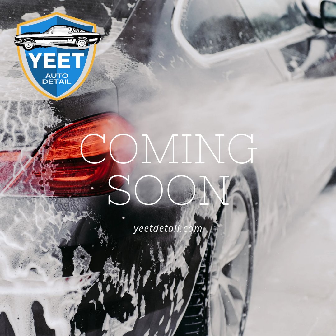 Coming Soon

yeetdetail.com

#yeetdetail #mobileautodetailing #mobilecardetailing #autodetailing #cardetailing #detailing #detailer #yeet