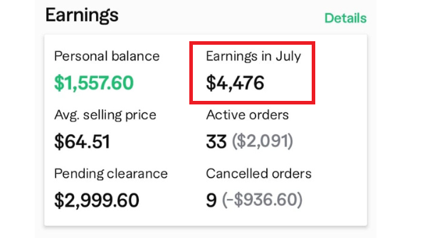 Last month I earned $3616 Net Earning on Fiverr.

To date in July, I have earned $4476 Net Earning.🙌

You just need to crush it on one side hustle to turn it into potential income. 🔥
