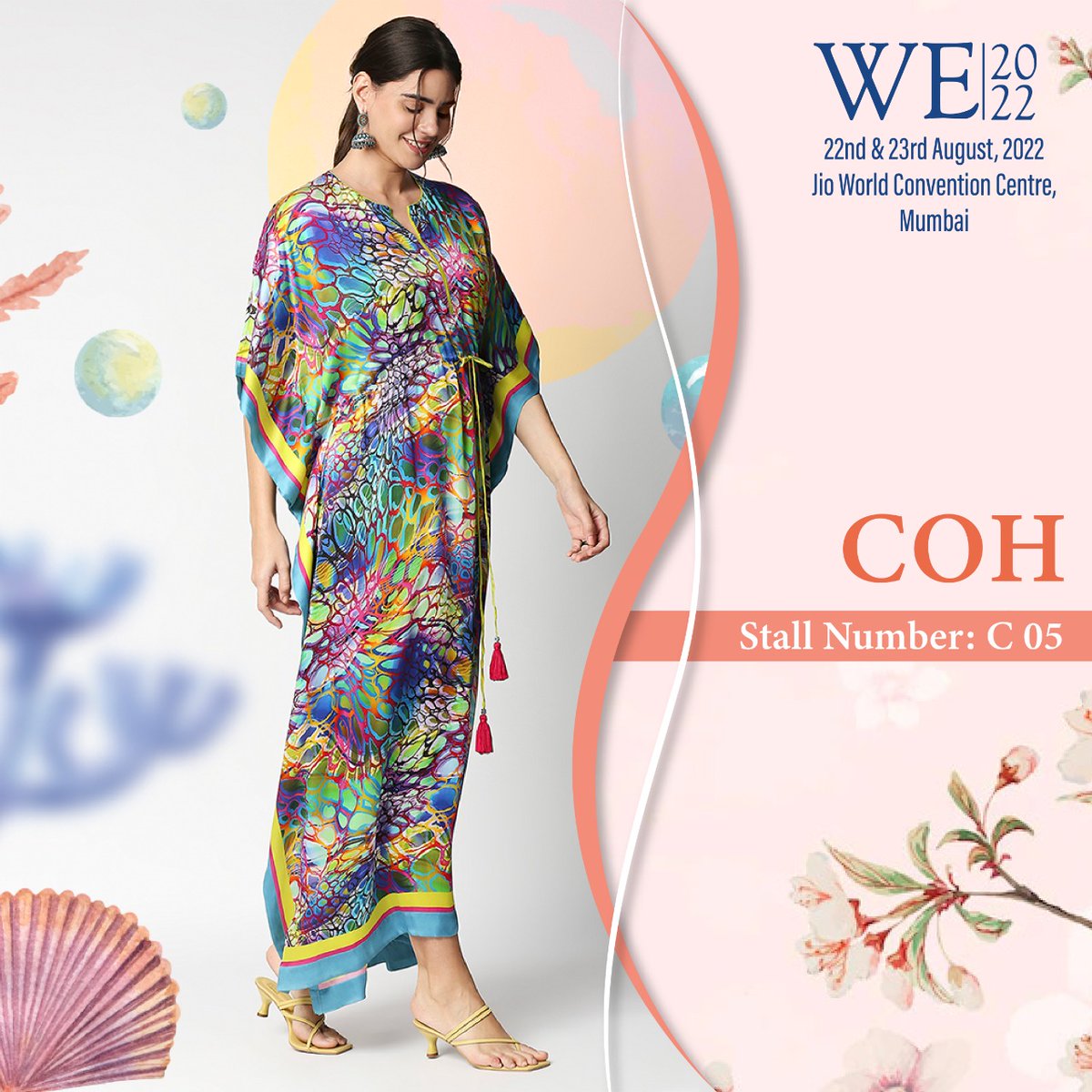 IMCLadiesWing's tweet photo. COH is a fashion label that offers premium Kaftans and elegant silhouettes with dream prints to make your evening essentials comfortable and stylish! ✨. 

#IMC #IMCLadiesWing #WEExhibition #Kaftans #FashionLabel #Fashionista #TrendingFashion #PremiumKaftans #ShoppingInMumbai https://t.co/EZfpbVEXOp