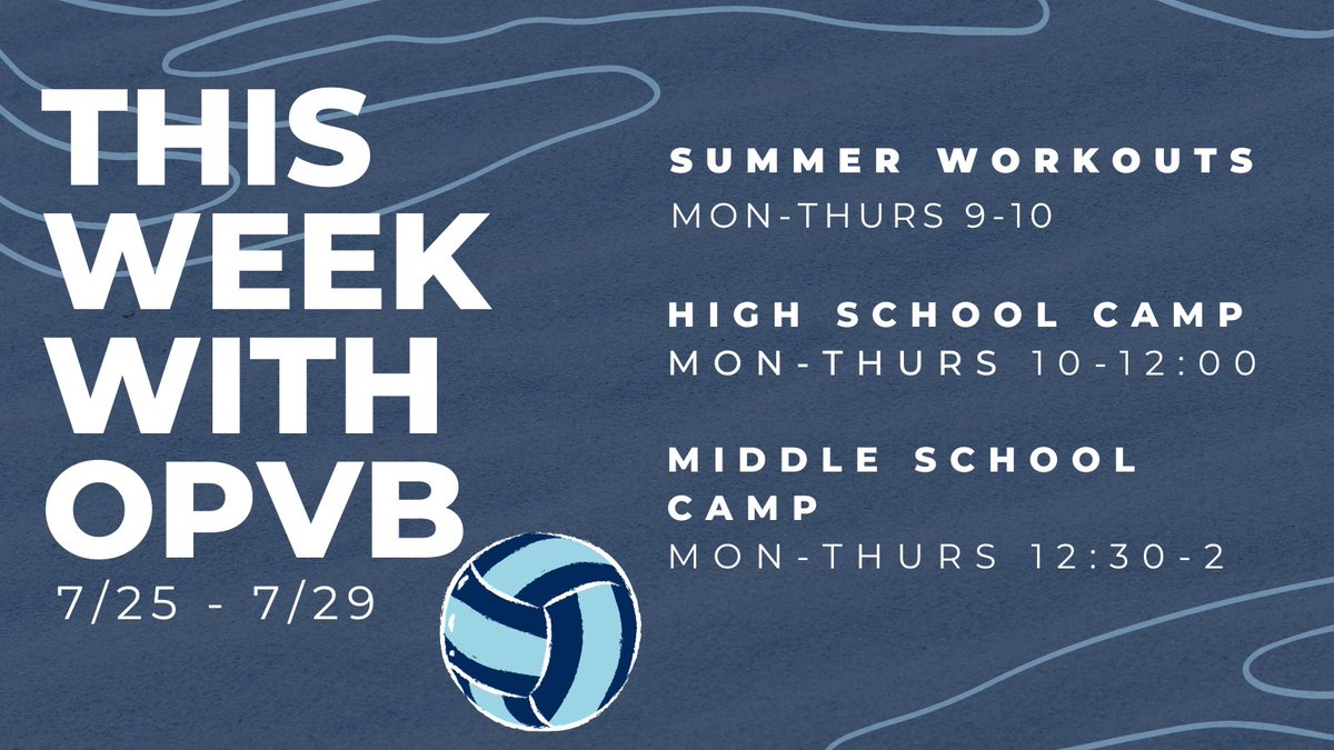 It’s camp week! All levels: join us for the high school camp immediately following weights. Then, if you can, stay and help with the middle school camp. Tutoring hours will be given!