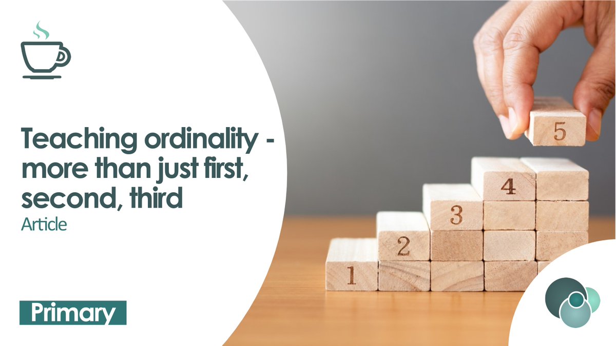Ordinality, cardinality and composition of number are three important ideas in early mathematics learning. Find out more and discover ideas for Early Years and KS1 in our set of three linked features published during 2021/22 ncetm.org.uk/features/teach…