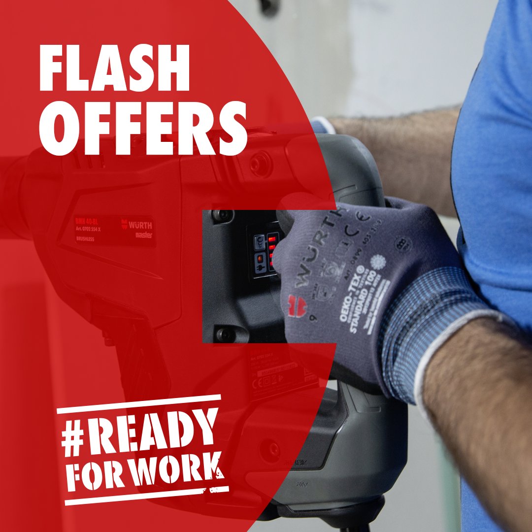WurthUK's tweet photo. ⚡ Are you ready for new #FlashOffers? ⚡
Our next set of deals are here, and better than ever before! There has never been a better time to sign up, and receive unique savings.
Visit our e-Shop now: https://t.co/JznuE0JWy7 🛒 https://t.co/0sJDXStNZv