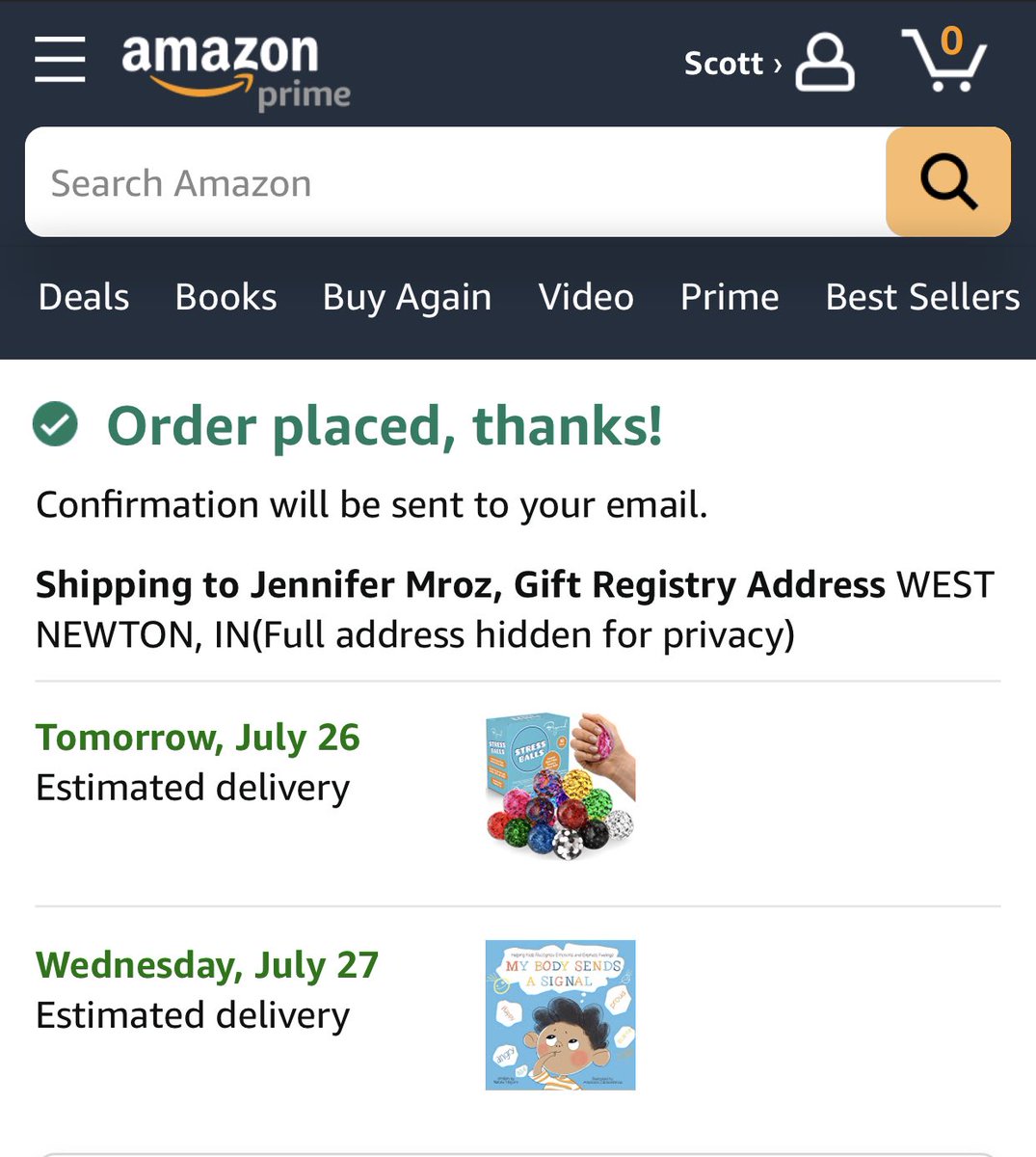 719ScottO's tweet photo. @StaleSunshine Yay! Thanks for persevering! A couple items ordered!  Thanks again for all you do 🤩 https://t.co/cb1Wi8Ymg5