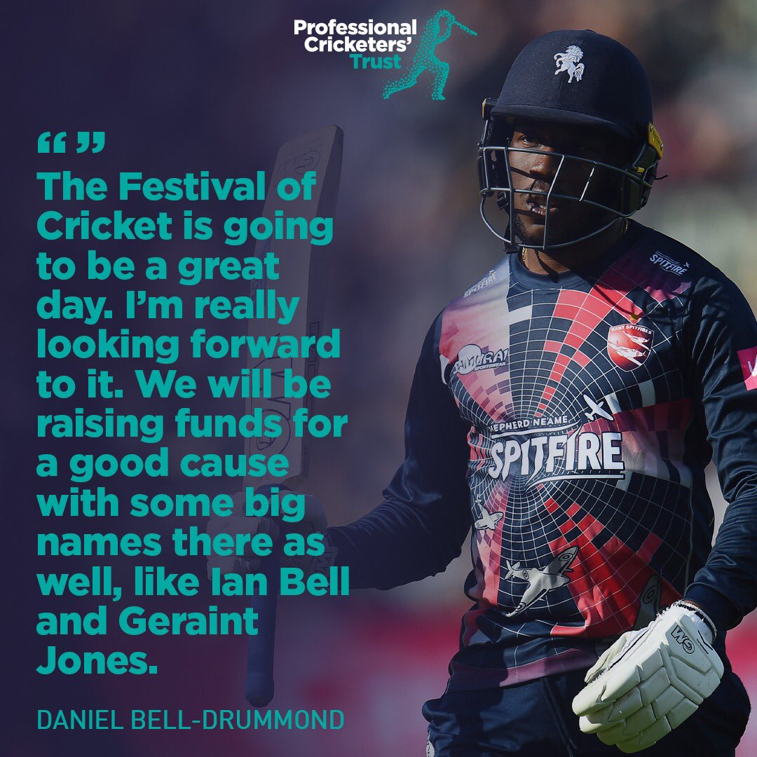 🏏 @deebzz23 is looking forward to raising money for the Trust at the #FestivalofCricket2022. The @PCA England Legends will take on a @KentCricket XI this Friday. 📍 Location: @wormsleycricket 🎟 Tickets: bit.ly/FOCtickets