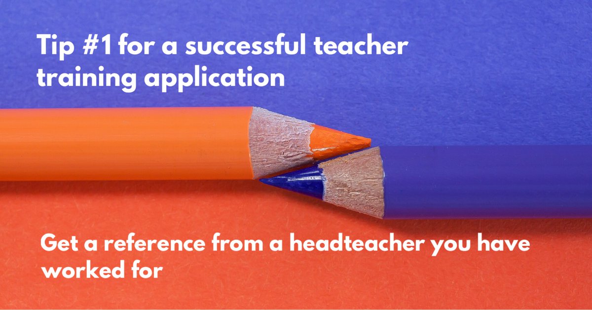 nott_itt's tweet photo. If you have worked or volunteered in a school make sure that your reference is from the headteacher. For more application tips go to https://t.co/CbddssFm7f.

#getintoteaching https://t.co/lkW5J14Q4E