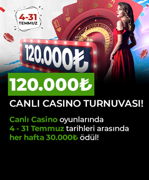 Tlay77099033's tweet photo. #restbet https://t.co/8IuWUjs51G
Oyunlarında 4 - 31 Temmuz tarihleri arasında her hafta 30.000₺ ödül! https://t.co/Y1QD3rVxZc