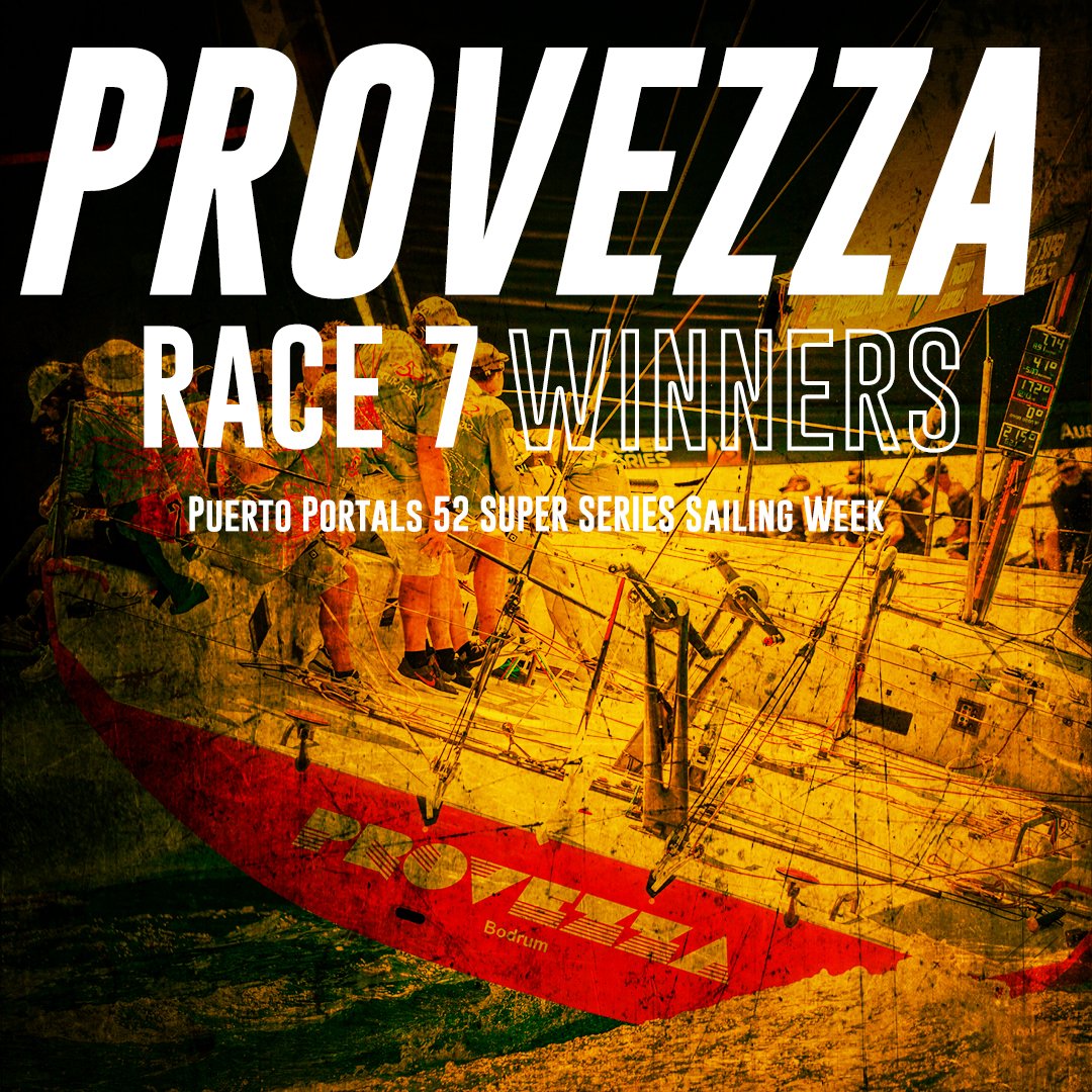 52SUPERSERIES's tweet photo. PROVEZZA got their first win of the PUERTO PORTALS 52 SUPER SERIES Sailing Week! https://t.co/y3e7Z2cK0P