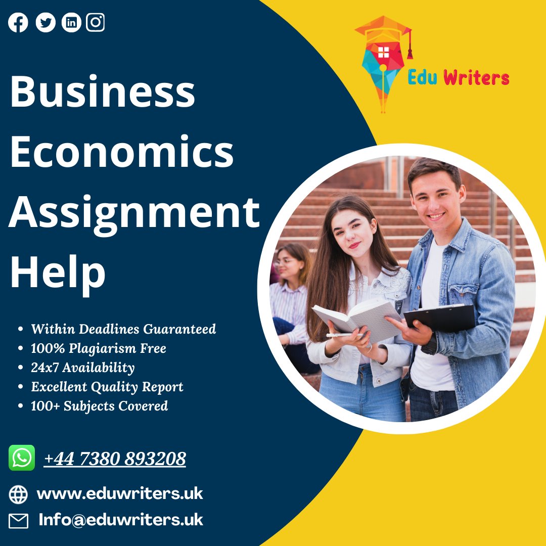 Eduwritersteam's tweet image. We understand your distress as we recognize the fact that the educational record plays a vital role everywhere nowadays. 

Order Your Task Now.

#businesseconomicsassignmenthelp #economicsassignmenthelp #economicswriting #writingassignmenthelp #onlineassignmenthelp #eduwriters