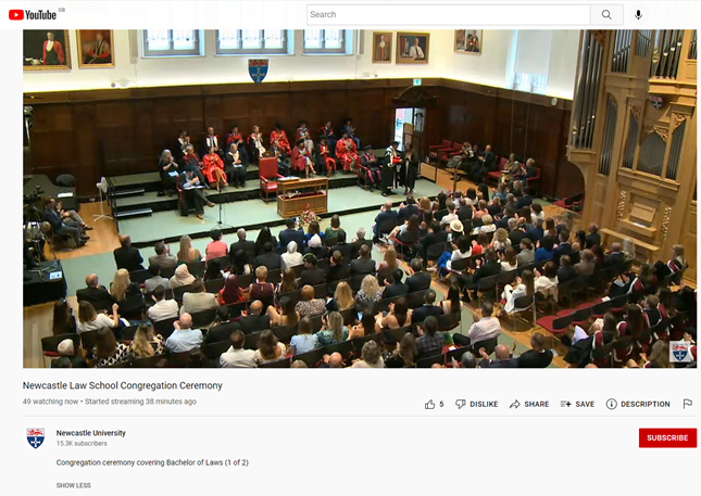 nclliblaw's tweet photo. Congratulations to the first sitting of @NCLLawSchool Class of 2022! #watchinglive #weareNCL https://t.co/6lpXTYXjOo
