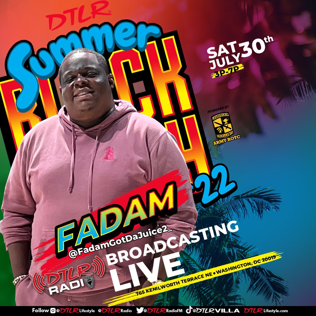 FadamGotDaJuice's tweet photo. DC This Saturday π #DTLRSummerBlockParty https://t.co/RtBhBdV5qu