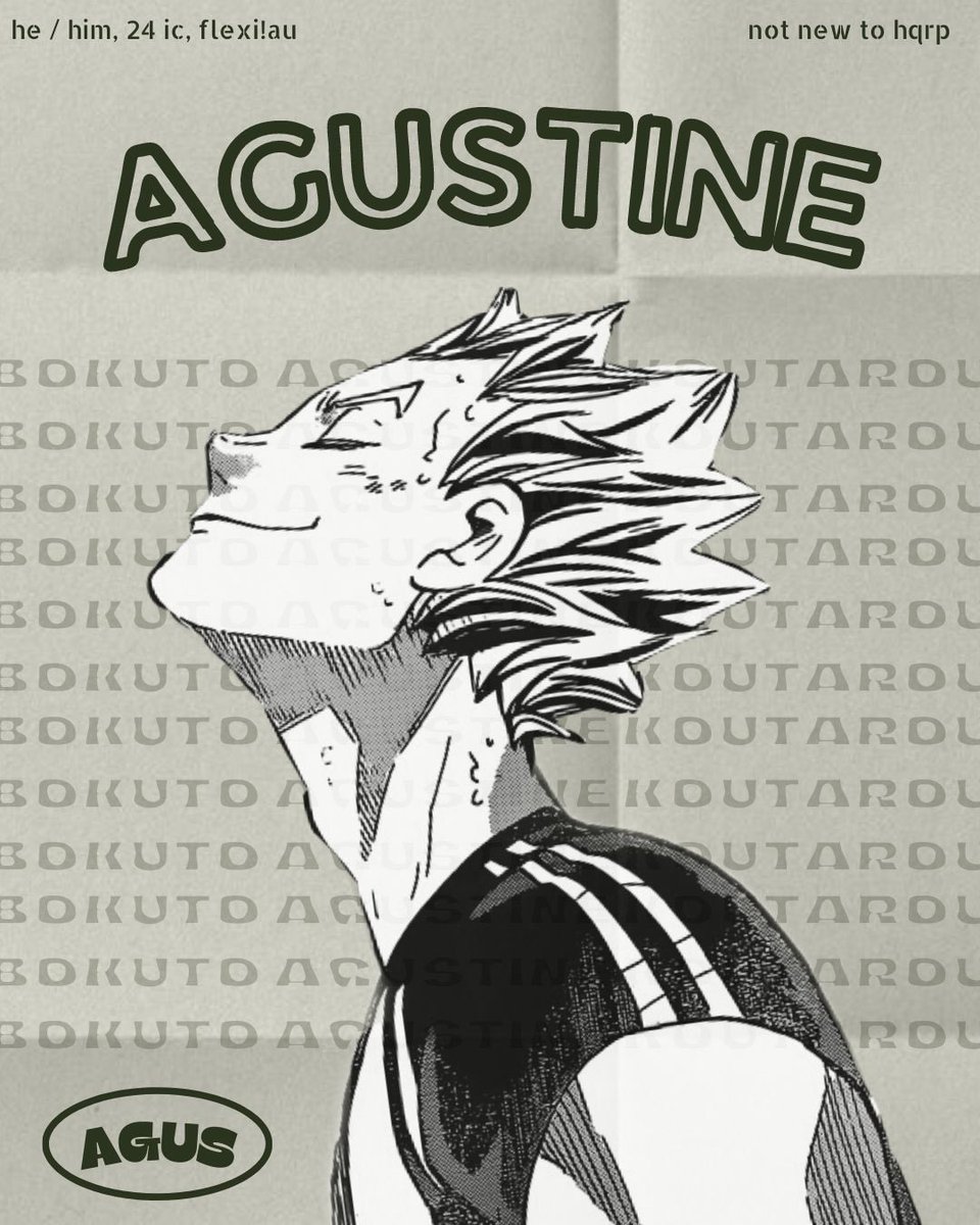 ︎

︎ ︎
               アグス — not new to #hqrp 
               bokuto agustine koutaro
               like / rt to be mutuals!

︎ ︎

︎