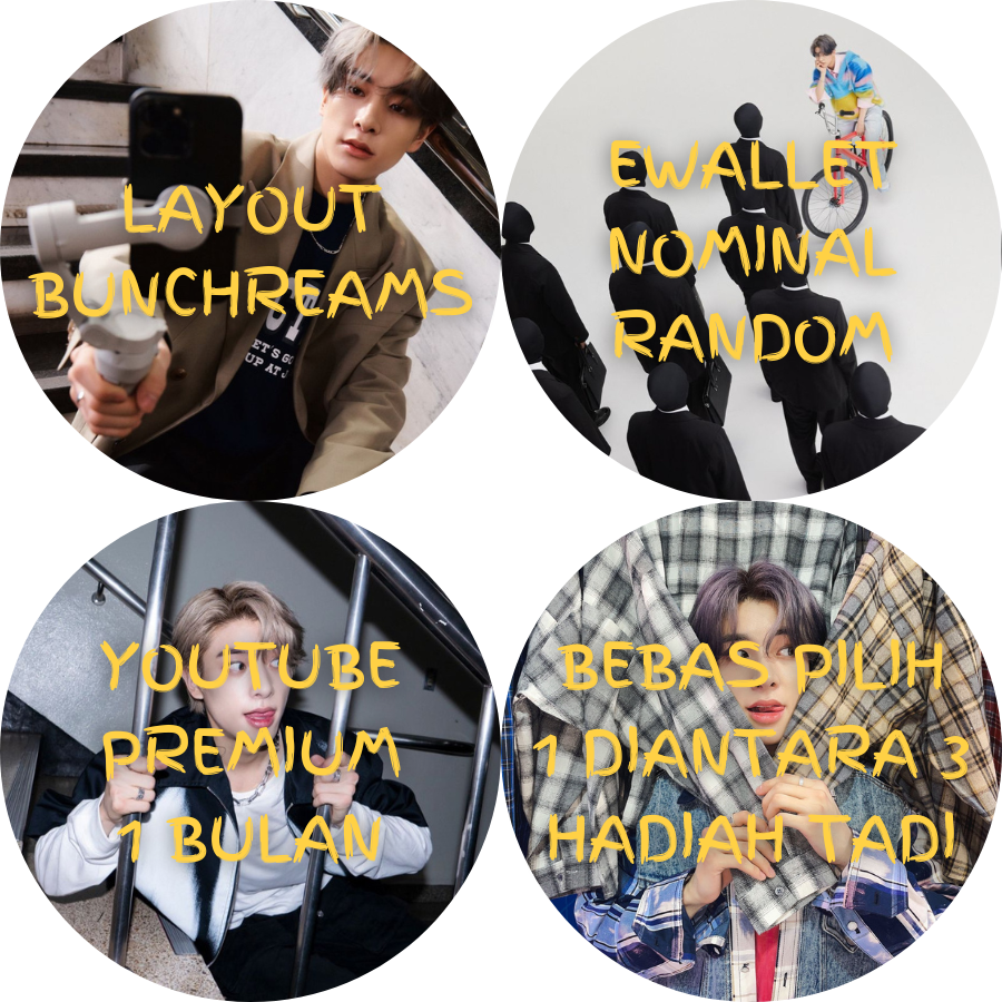 eahnsl's tweet photo. selamat! @elbednego : layout dari bunchreams yang mana aja, @egiasaja : bebas pilih satu diantara tiga hadiah yang ada, @keiravelyn : youtube premium sebulan. https://t.co/6z9TW7JQtm