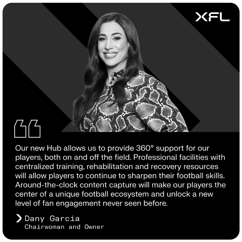 TheUFL's tweet photo. Introducing the XFL Hub, a centralized HQ in Arlington, Texas.

All the teams, coaches, and players in one location. A nexus of desire and grit coming together with opportunity and innovation.