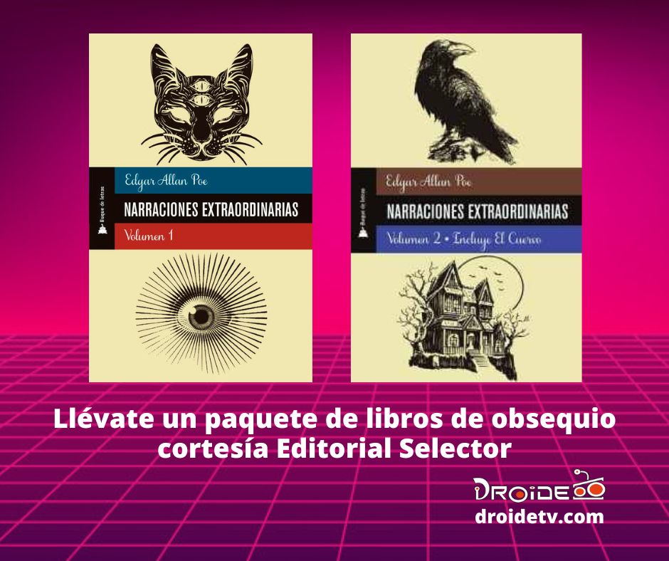 droidetv's tweet photo. ¡Participa! por un paquete de #libros "Narraciones extraordinarias: Edgar Allan Poe 1 y 2" cortesía @EditorSelector #Guadalajara 
1. Siguenos
2. RT 
3. Dinos ¿Cuáles libros has leído recientemente? 
Vigencia y detalles en:
https://t.co/CuJWJaYbxW https://t.co/lNzKYRqLnN