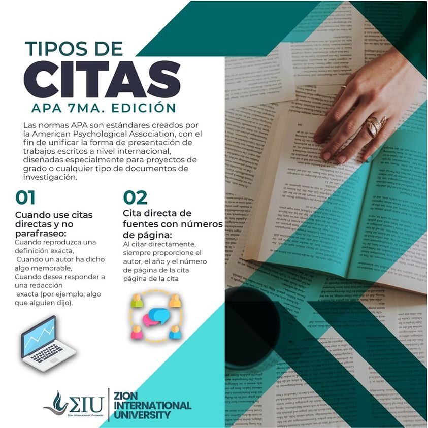 ZIU_ONLINE's tweet photo. 🤔¿Conoces las normas APA? Aquí te dejamos algunos tips clave para aprender a usar estas normas en tus trabajos escritos e investigaciones 💻👇🏻
#ZIUesGlobal https://t.co/cWV7q6iNur