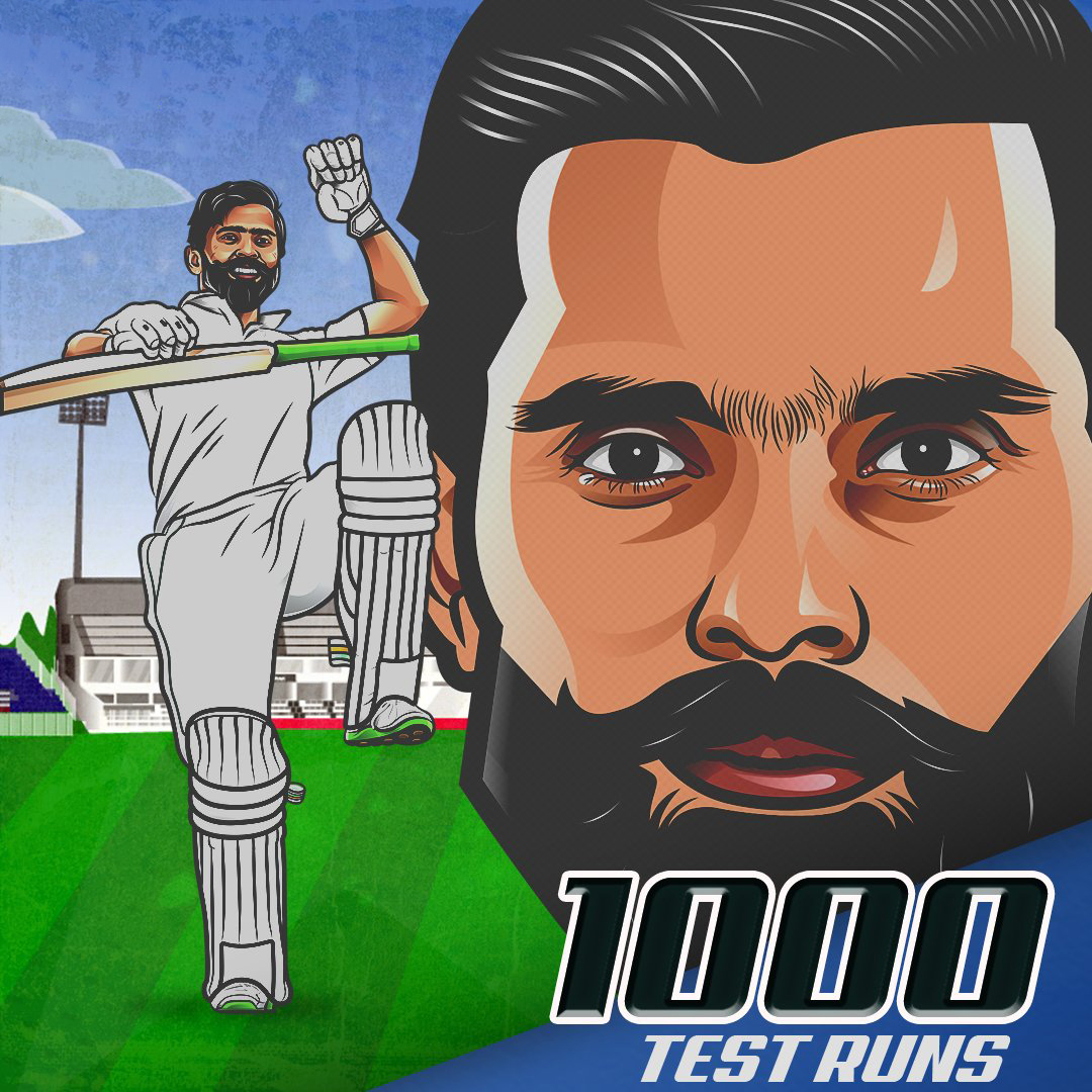 1️⃣0️⃣0️⃣0️⃣ Test runs for Fawad Alam!

He gets to the mark in his 19th Test & 29th innings with 5 centuries to his name.

📸: grassrootscric

#FawadAlam #PAKvSL #SLvPAK #WTC23 #Pakistan #Cricket #CricketTwitter