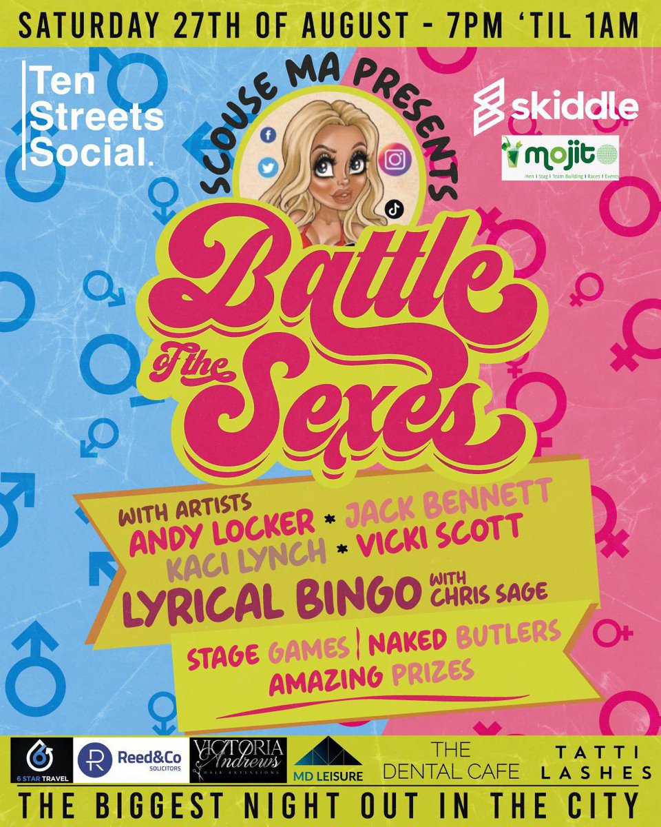 Oh she’s back, babe! Bag your tickets for <a href="/Scouse_MaEvents/">Scouse Ma Presents…</a> Big Night Out now! Be quick! 

skiddle.com/whats-on/Liver…

#MojitoEvents #ScouseMa #Liverpool #ScouseMasBigNightOut #BoysVsGirls #BattleOfTheSexes