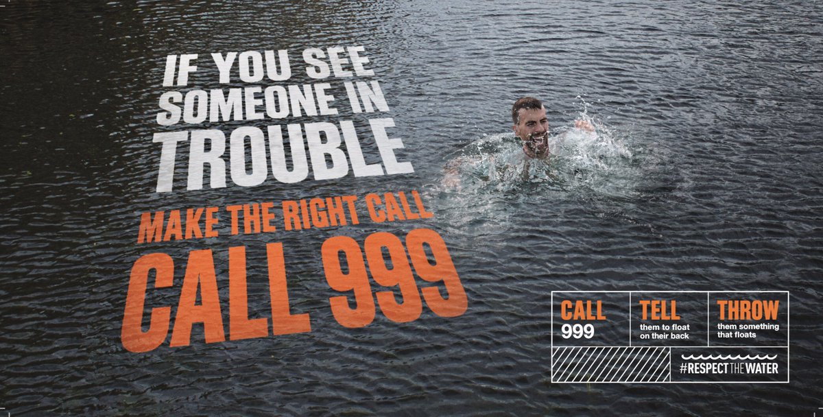 CGA_Kev's tweet image. Today marks #WorldDrowningPreventionDay and the launch of the #RespectTheWater campaign. Anyone can drown, no one should. 

It's also vital people #KnowWhoToCall as seconds count. In a coastal emergency dial 999 and ask for Coastguard - inland waters as for Fire &amp;amp; Rescue.
