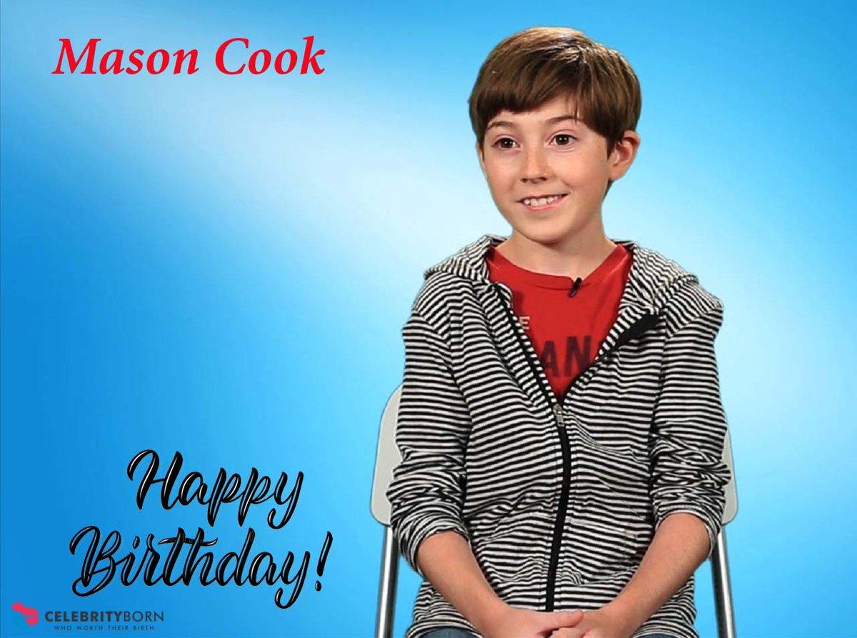 CelebrityBorn's tweet photo. Happy Birthday to Mason Cook (American Film Actor &amp; Television Actor)
#MasonCook #actor #MasonCookBirthday 
About : https://t.co/yDJgquSAhg https://t.co/I0ATuPr5lI
