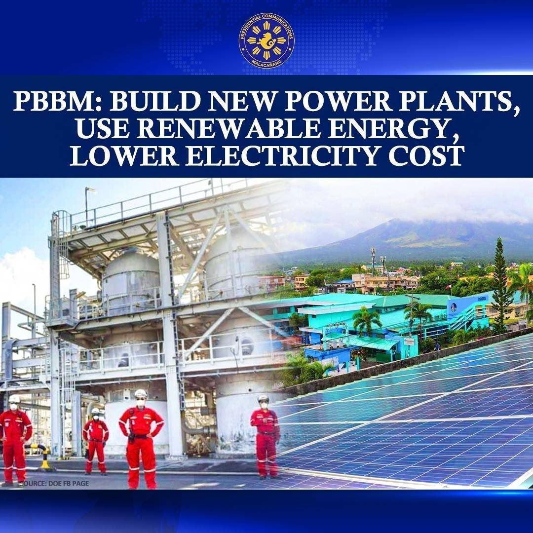 Building new power plants, the use of renewable energy and bringing down the price of electricity to consumers are the priorities of President Ferdinand Marcos Jr. in the next six years of his administration. [cont]