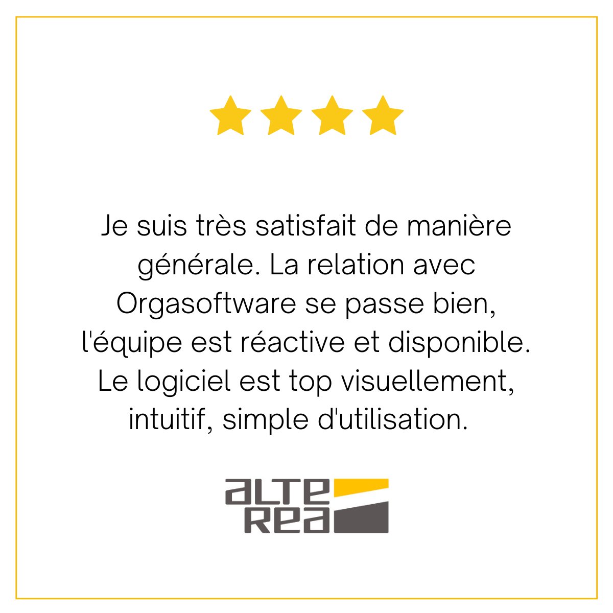 orgasoftware's tweet image. Quels sont les avis sur Orgasoftware ? 💬
 
Depuis 2015, par notre passion et notre implication, nous avons à cœur de satisfaire tous nos clients ☀ C&apos;est notre priorité.
 
Des retours comme ceux-là sont tout ce qui nous motive et nous encourage au quotidien, alors MERCI !