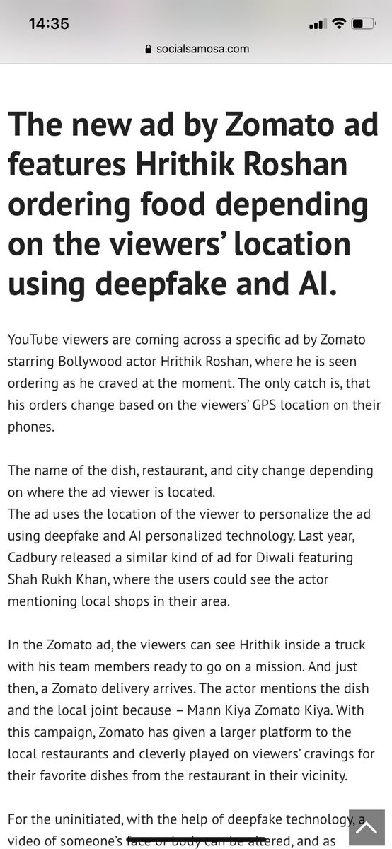 RutujaP_'s tweet photo. Was wondering why Hrithik roshan is only taking abt pune in my @zomato ads!!🤷‍♀️🤷‍♀️🤷‍♀️ https://t.co/zuanLNUPaK
