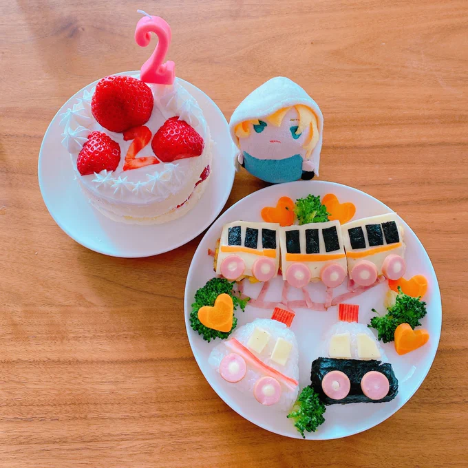 #これを見た人はフォルダの食べ物とぬいぐるみを晒すおチビ飯ともちんばちゃんもちんばちゃんcooking 