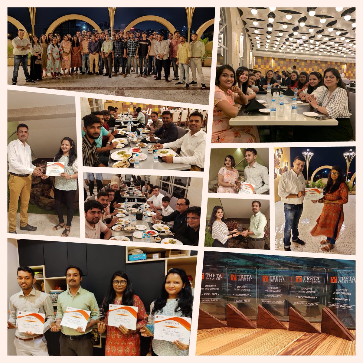 TretaInfotech's tweet photo. We at Treta Infotech congratulate all the winners for their contributions, ownership and dedication, you are the star of our team who inspire others.

#employeeofthequarter #topperformer #excellence #risingstar #bestsupport #punctuality #tretafamily #achievement
#teamwork #growth https://t.co/PEMxT3iYEY