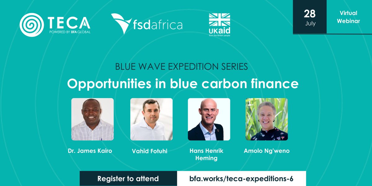 Carbon markets face a range of technical, financial, and policy barriers. How are they overcoming these challenges?

Join our discussion on 28 July from 4PM-5:30PM EAT to find out. Register here⬇️
bfaglobal.zoom.us/meeting/regist…

<a href="/publicmind/">Hans Henrik H.Heming</a> <a href="/AmoloNgweno/">Amolo Ngweno</a> <a href="/vahidfotuhi/">Vahid Fotuhi</a> @FSDAfrica