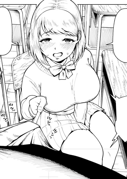 ペン入れ中～久々の教室 