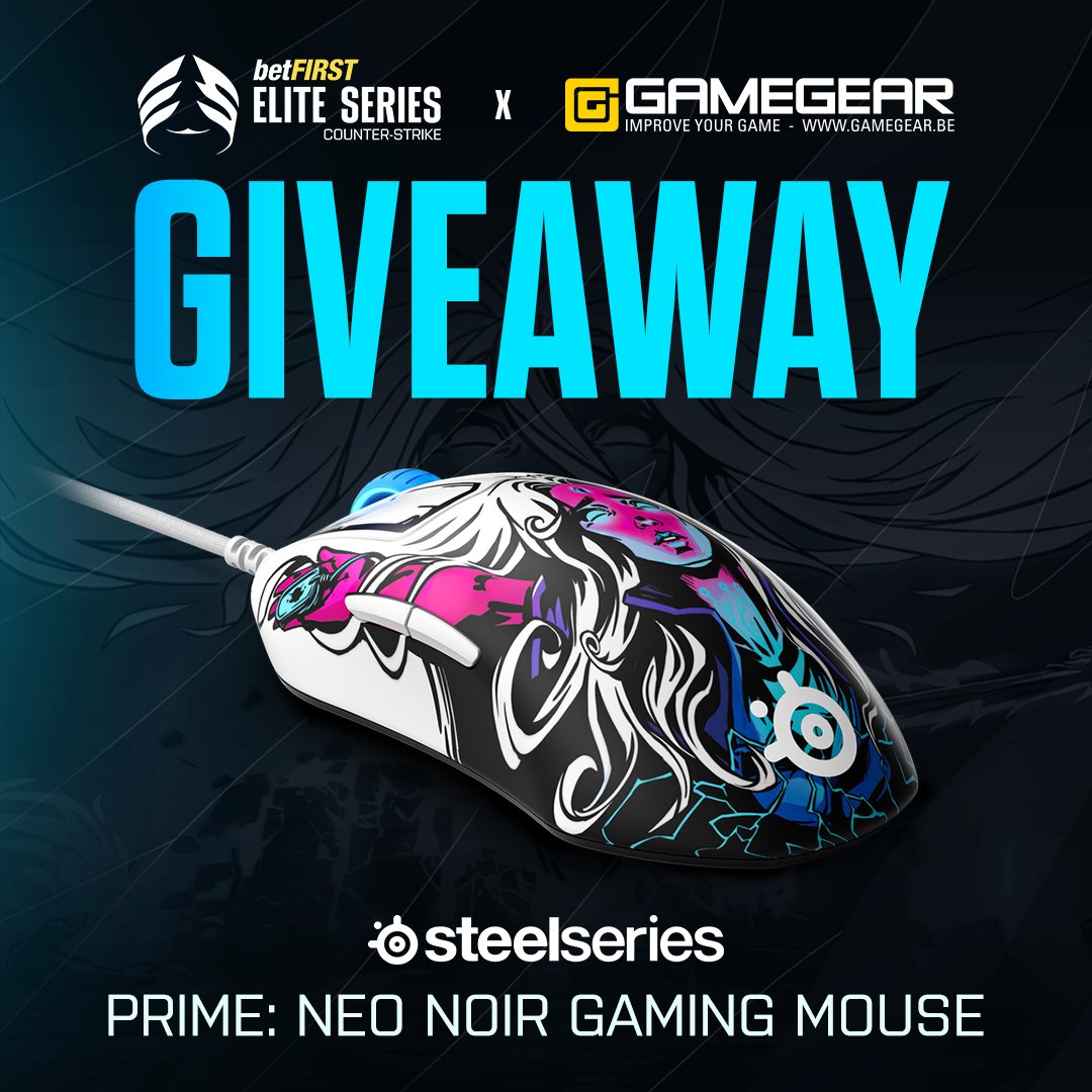 Gamegearbe's tweet photo. WIN een SteelSeries Prime Neo Noir gaming muis dankzij Gamegear en @EliteSeriesCS!
➡️Volg @Gamegearbe en @EliteSeriesCS
➡️Retweet deze tweet
De twee winnaars worden bekend gemaakt op 31/07/2022
(Giveaway alleen voor de Benelux) https://t.co/YsfkeOpprK
