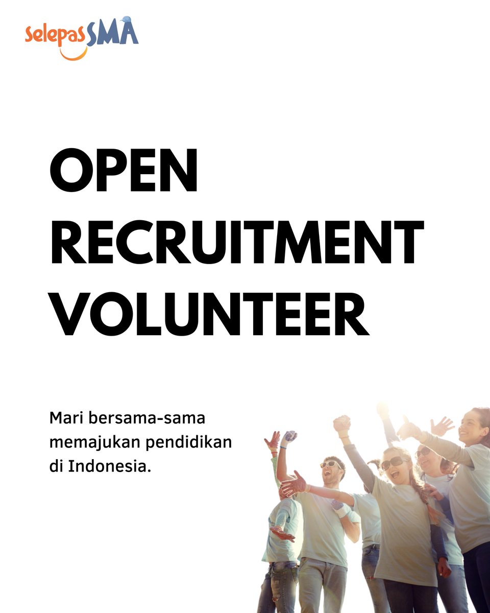 selepassma's tweet photo. Halo sobat sesma,

Kami ingin mengajak sobat sesma untuk bekerja sama memajukan pendidikan di Indonesia

Daftar sekarang! jangan sampai kelewatan yaa.

kami tunggu kehadiran sobat sesma :) https://t.co/y3JcrFkZLr