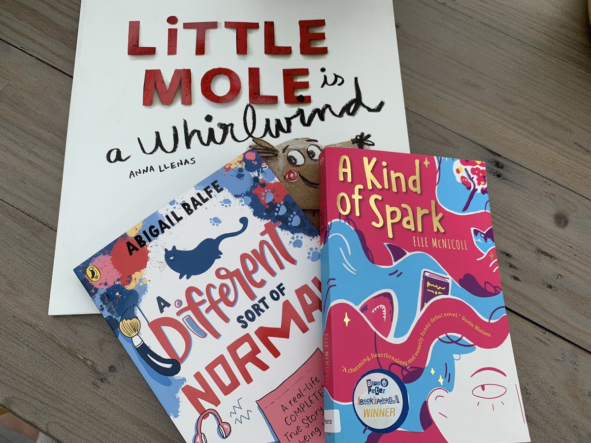 Give children access to texts which represent who they are 🙌💕 @abigailbalfe @BooksandChokers @Anna_Llenas_ #RepresentationMatters ♾ #NeurodiverseKids 🧠 #AKindOfSpark 💫#ADifferentSortOfNormal 🎨  #LittleMoleIsAWhirlwind 🌀#EduTwitter #ActuallyAutistic #BluePeterBookAwards