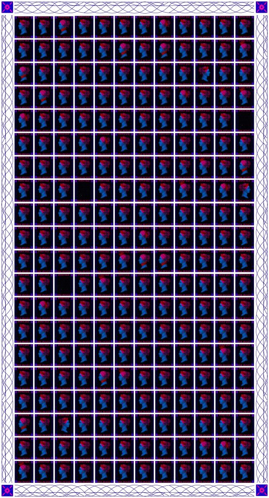 Plate #05
Number of specimens: 414
Specials number:
👑Crown Moved 21
👑Crown at the Neck 17
👑Crown in the Hair 12
👉Effigy Looking Right 8
🛑Missing Effigy 4
Take a Look 
cryptopennyblack.io/plate-05

#NFTs #Cryptocurency #Crypto #NFTpostage