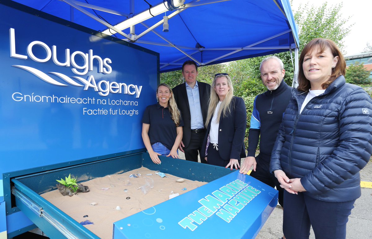 loughsagency's tweet photo. We were delighted to welcome Charlie McConalogue, Minister for Agriculture, Food &amp; the Marine, to the Loughs Agency zone over the weekend. 

Thanks for stopping by @McConalogue  👋 

#FMF22 #FoyleMaritimeFestival #LoughsAgency https://t.co/bUduVzx8EQ